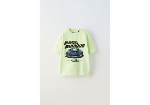 Zara Футболка fast & furious ® , Цвет: Зеленый, Размер: 6-7 лет (120 см)