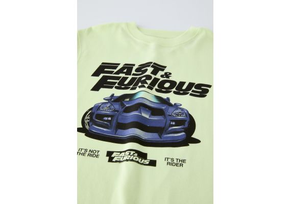 Zara Футболка fast & furious ® , Цвет: Зеленый, Размер: 6-7 лет (120 см), изображение 3