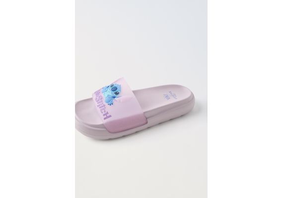 Zara Слайдеры на пляж из винила lilo & stitch © disney , Цвет: Розовый, Размер: 34/35 (22,3 см), изображение 3