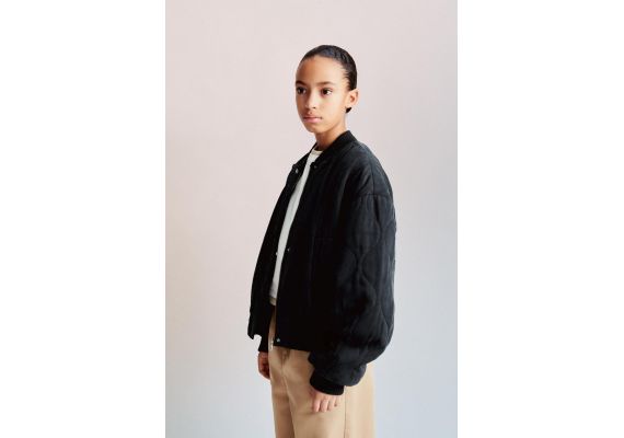 Zara   quilted bomber jacket , Цвет: Черный, Размер: 11-12 лет (152 см), изображение 2