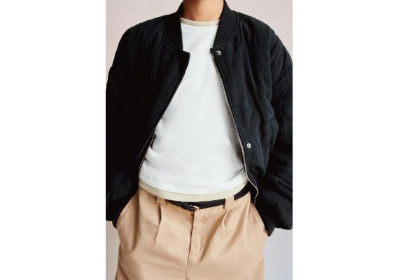 Zara   quilted bomber jacket , Цвет: Черный, Размер: 13-14 лет (164 см), изображение 3