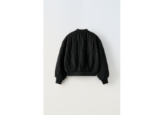 Zara   quilted bomber jacket , Цвет: Черный, Размер: 9-10 лет (140 см), изображение 6