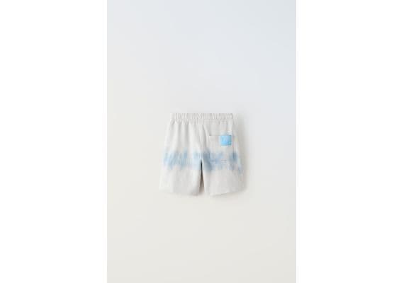 Zara Плюшевые бермуды с разделителем tie-dye , Цвет: Синий, Размер: 6 лет (116 см), изображение 3