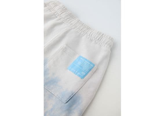 Zara Плюшевые бермуды с разделителем tie-dye , Цвет: Синий, Размер: 6 лет (116 см), изображение 5