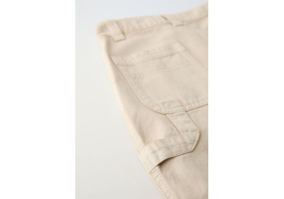 Zara Полные шорты true neutrals long bermuda shorts , Цвет: Бежевый, Размер: 6 лет (116 см), изображение 9