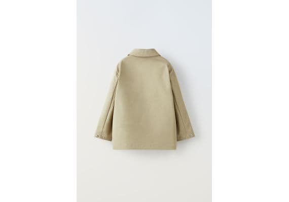 Zara Это тренчкот из коллекции true neutrals, Цвет: Бежевый, Размер: 6-7 лет (120 см), изображение 6