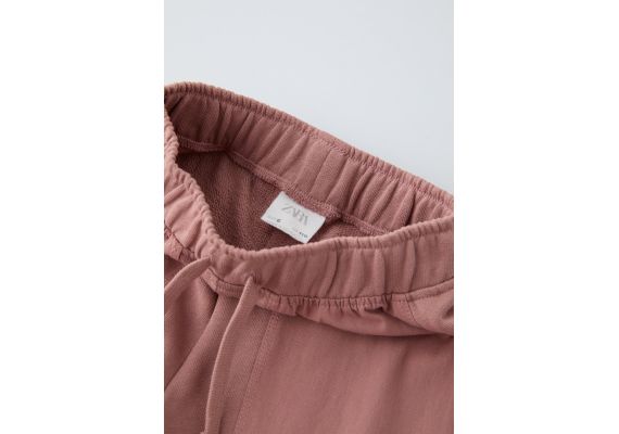 Zara Широкие брюки с контрастными вставками , Цвет: Розовый, Размер: 13-14 лет (164 см), изображение 3