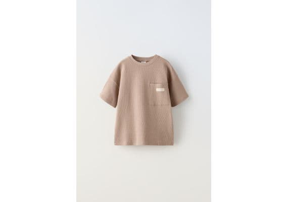 Zara 6-14 лет/обычная вафельная текстура комплектация , Цвет: Коричневый, Размер: 6-7 лет (120 см), изображение 4