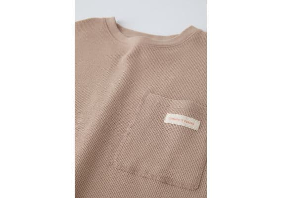 Zara 6-14 лет/обычная вафельная текстура комплектация , Цвет: Коричневый, Размер: 6-7 лет (120 см), изображение 8