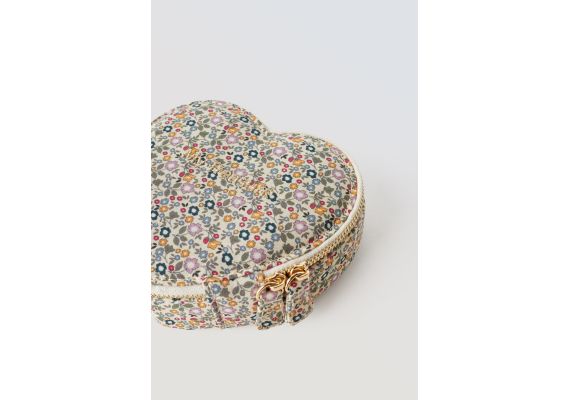 Zara Mini jewellery box heart floral print , изображение 2