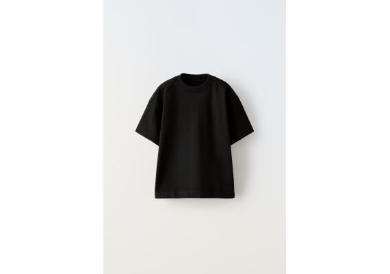 Zara Тяжелая футболка , Цвет: Черный, Размер: 13-14 лет (164 см), изображение 4