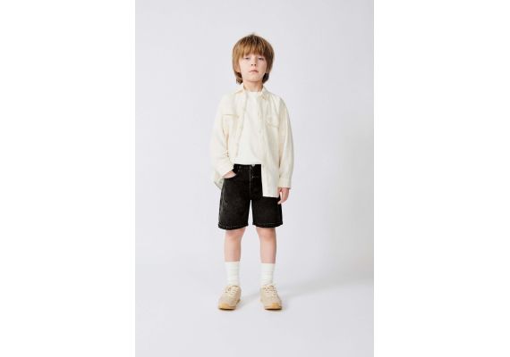 Zara Джинсовые бермуды с разрывами , Цвет: Черный, Размер: 3 лет (98 см)