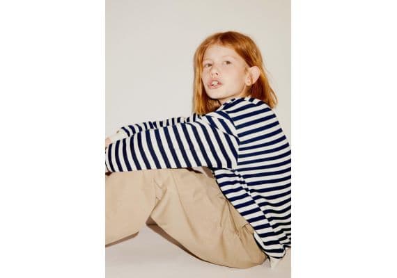 Zara Полосатая толстовка , Цвет: Синий, Размер: 6-7 лет (120 см)