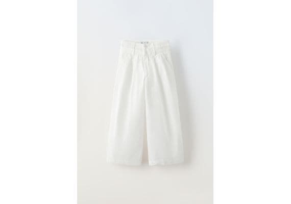 Zara Брюки с двойной талией , Цвет: Белый, Размер: 6 лет (116 см)