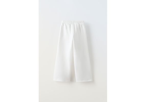 Zara Широкие мягкие брюки , Цвет: Белый, Размер: 6 лет (116 см), изображение 2