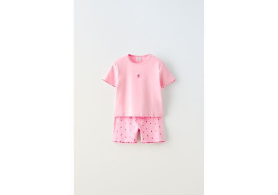 Zara  6-14 лет / неоновый фруктовый комплект , Цвет: Розовый, Размер: 9-10 лет (140 см), изображение 2