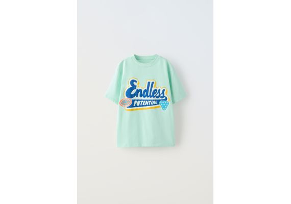 Zara Сохраняйте  endless t-shirt , Цвет: Зеленый, Размер: 6-7 лет (120 см)