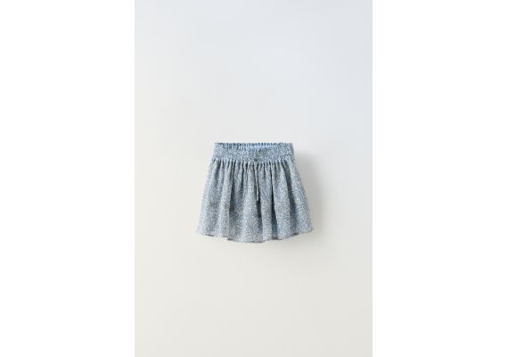 Zara   floral bermuda skort , Цвет: Синий, Размер: 7 лет (122 см), изображение 2