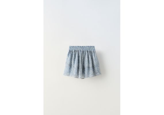 Zara   floral bermuda skort , Цвет: Синий, Размер: 6 лет (116 см), изображение 3