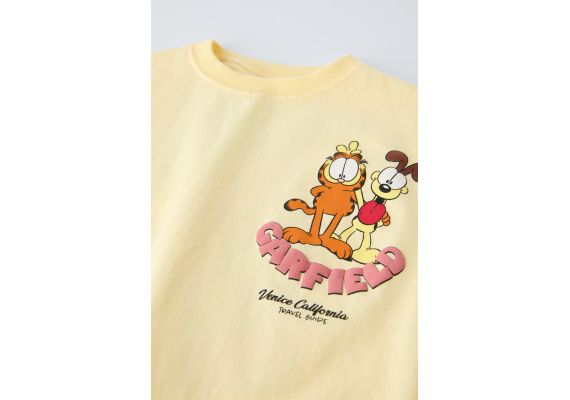 Zara Футболка с принтом garfield © paws inc , Цвет: Жёлтый, Размер: 6 лет (116 см), изображение 3