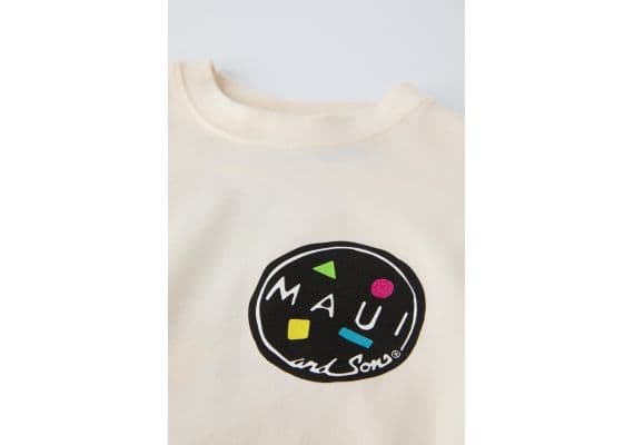 Zara Футболка maui & sons® , Цвет: Бежевый, Размер: 6-7 лет (120 см), изображение 3