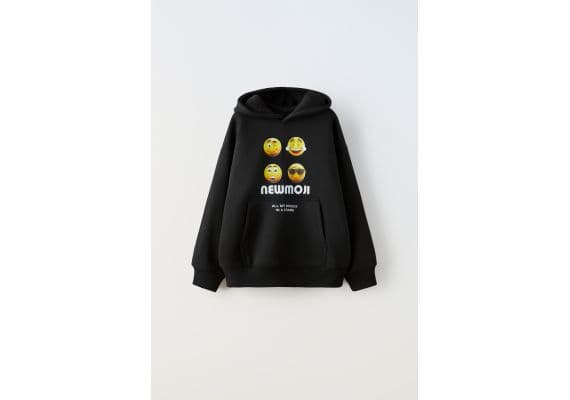 Zara Newmoji hoodie , Цвет: Черный, Размер: 6-7 лет (120 см)