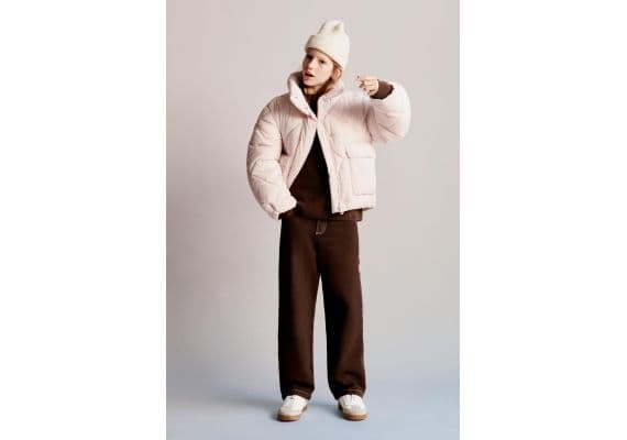 Zara Пуховик nylon puffer , Цвет: Розовый, Размер: 6-7 лет (120 см)