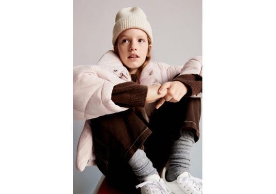 Zara Пуховик nylon puffer , Цвет: Розовый, Размер: 6-7 лет (120 см), изображение 2