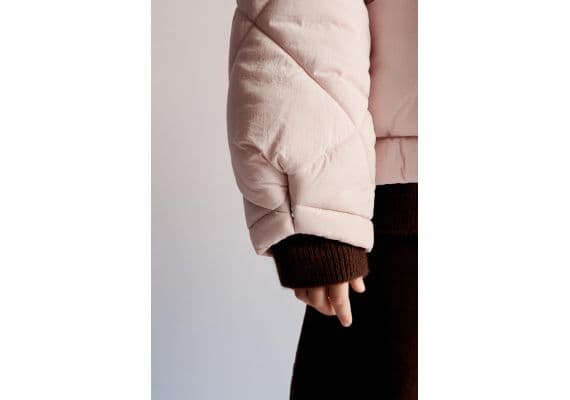 Zara Пуховик nylon puffer , Цвет: Розовый, Размер: 6-7 лет (120 см), изображение 3