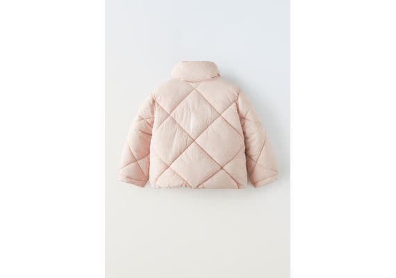 Zara Пуховик nylon puffer , Цвет: Розовый, Размер: 6-7 лет (120 см), изображение 5