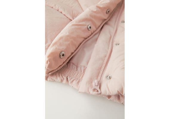 Zara Пуховик nylon puffer , Цвет: Розовый, Размер: 6-7 лет (120 см), изображение 6