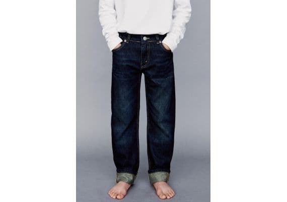 Zara Джинсы original fit denim trousers , Цвет: Синий, Размер: 6 лет (116 см), изображение 2