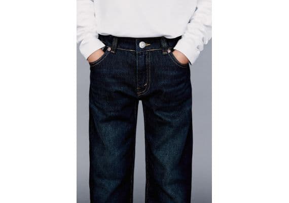 Zara Джинсы original fit denim trousers , Цвет: Синий, Размер: 6 лет (116 см), изображение 3