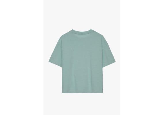 Zara Распечатанная фурнитура printed topstitched футболка - ограниченное издание , Цвет: Синий, Размер: 6-7 лет (120 см), изображение 7