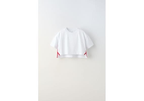 Zara Футбольная майка с ным швом foil , Цвет: Белый, Размер: 6-7 лет (120 см)