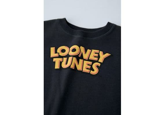 Zara Футболка с принтом looney tunes™ , Цвет: Серый, Размер: 9-12 месяцев (80 см), изображение 3