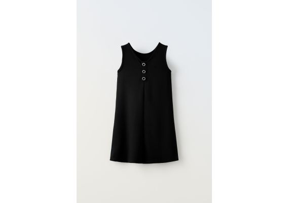 Zara Платье ponte di roma knit dress with rhinestones , Цвет: Черный, Размер: 11-12 лет (152 см), изображение 2