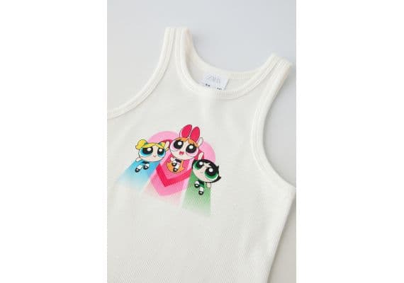 Zara Топ powerpuff girls™ , Цвет: Белый, Размер: 6-7 лет (120 см), изображение 3