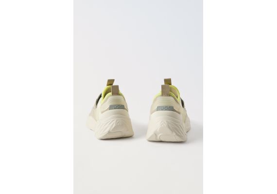 Zara Кроссовки stretch sneakers , Цвет: Зеленый, Размер: 36 (22,9 см), изображение 5