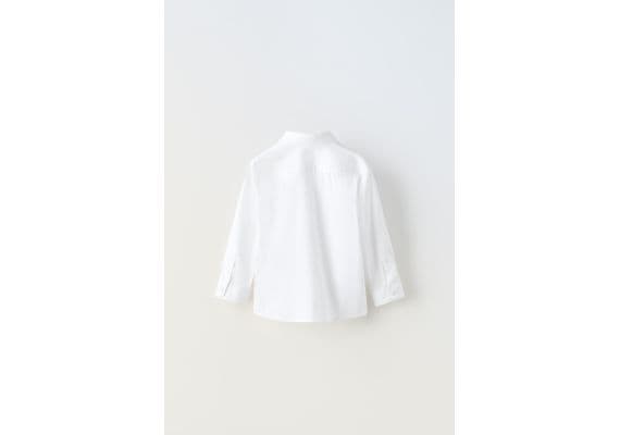 Zara Рубашка super stretch shirt , Цвет: Белый, Размер: 1½ лет (86 см), изображение 3