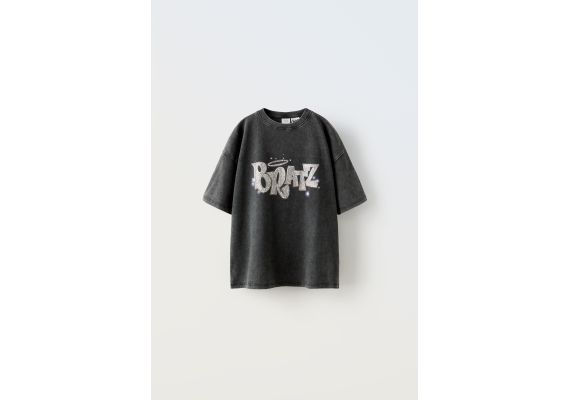 Zara Футболка faded bratz® с камнями , Цвет: Серый, Размер: 11-12 лет (152 см)