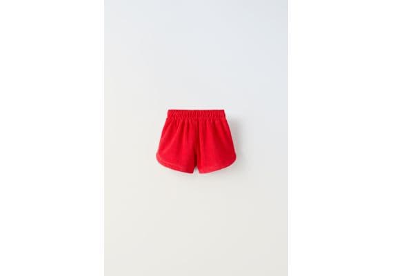 Zara Футболка и шорты-бермуды terry co-ord , Цвет: Красный, Размер: 6 лет (116 см), изображение 8