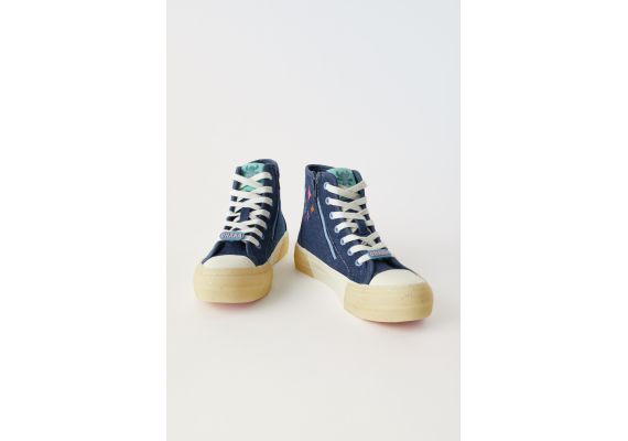 Zara   lilo & stitch © disney high-top sneakers , Цвет: Синий, Размер: 29 (18,3 см), изображение 3