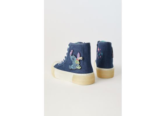 Zara   lilo & stitch © disney high-top sneakers , Цвет: Синий, Размер: 30 (18,9 см), изображение 4