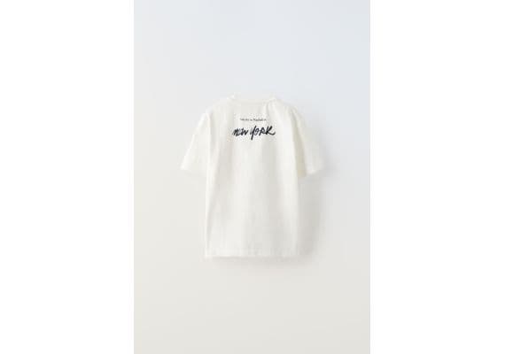 Zara Футболка new york , Цвет: Белый, Размер: 6-7 лет (120 см), изображение 5