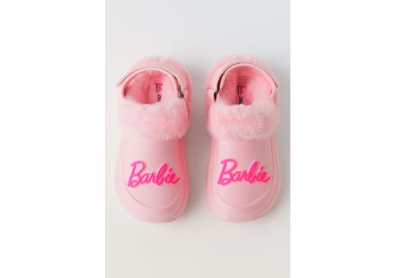 Zara Резиновые сабо barbie™ с искусственным мехом, Цвет: Розовый, Размер: 30 (18,9 см), изображение 2