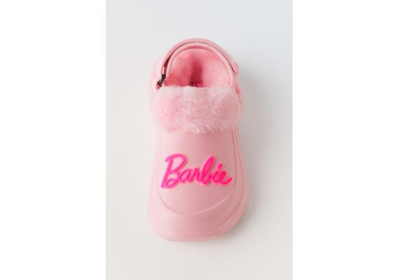 Zara Резиновые сабо barbie™ с искусственным мехом, Цвет: Розовый, Размер: 31 (19,6 см), изображение 3