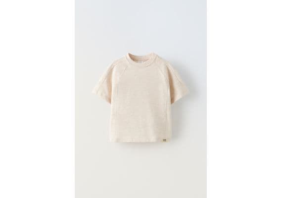 Zara Футболка soft-touch , Цвет: Бежевый, Размер: 6-7 лет (120 см)