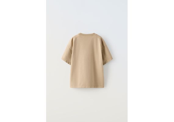 Zara Толстовка с высоким весом из коллекции true neutrals , Цвет: Коричневый, Размер: 13-14 лет (164 см), изображение 4