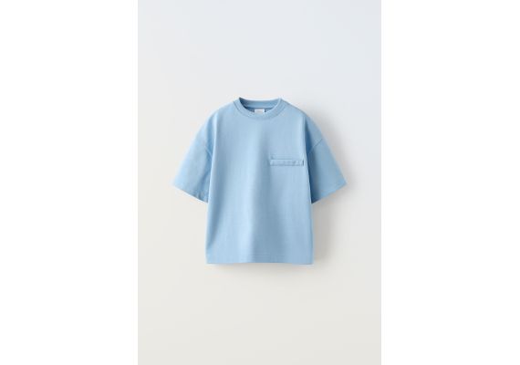 Zara   true neutrals heavy weight t-shirt , Цвет: Синий, Размер: 9-10 лет (140 см), изображение 4